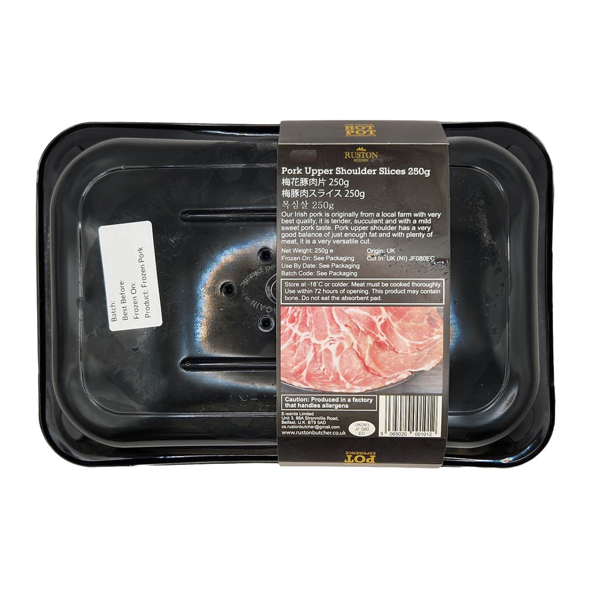 Original Pork Upper Shoulder Slices 250g