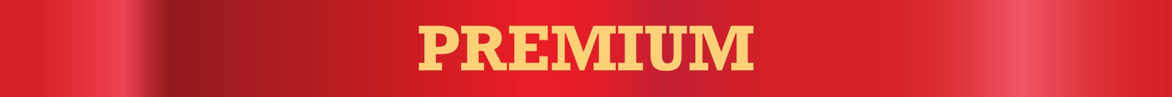 Red banner with 'PREMIUM' text in gold