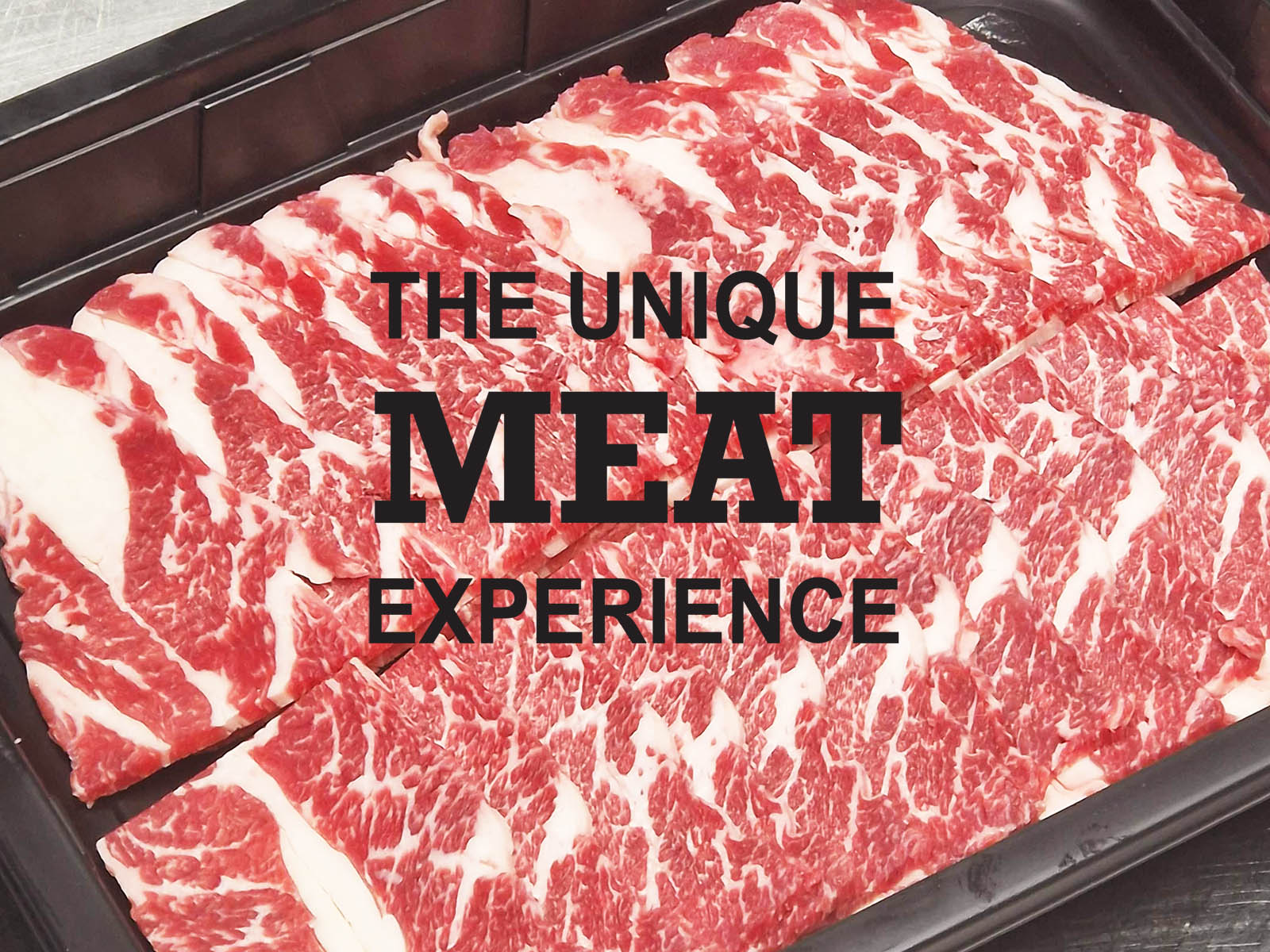 Sliced meat for Korean BBQ restaurants